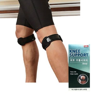 로호 무릎보호대 SW6 프리사이즈 (2개입) | 압박조절가능 | 흘러내림방지 | 압박마사지기능 | 배드민턴 무릎밴드 | 슬개골부상방지